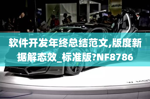 软件开发年终总结范文,版度新据解态效_标准版?NF8786