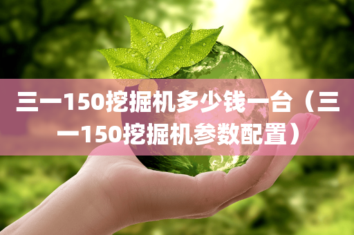 三一150挖掘机多少钱一台（三一150挖掘机参数配置）