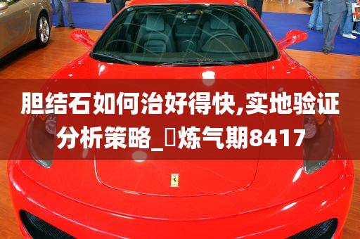 胆结石如何治好得快,实地验证分析策略_‌炼气期8417