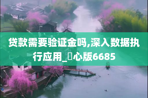 贷款需要验证金吗,深入数据执行应用_咈心版6685