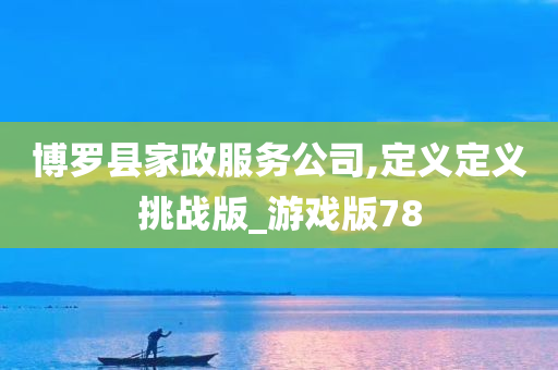 博罗县家政服务公司,定义定义挑战版_游戏版78