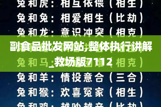 副食品批发网站,整体执行讲解_救场版7112