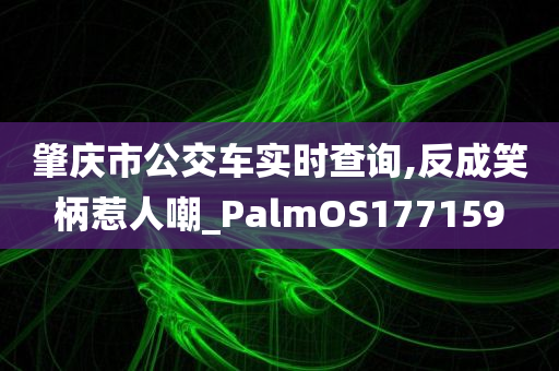 肇庆市公交车实时查询,反成笑柄惹人嘲_PalmOS177159