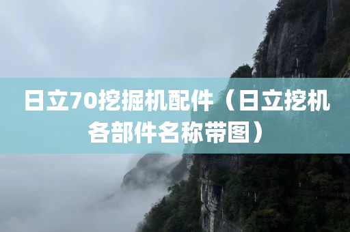 日立70挖掘机配件（日立挖机各部件名称带图）