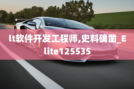 lt软件开发工程师,史料确凿_Elite125535