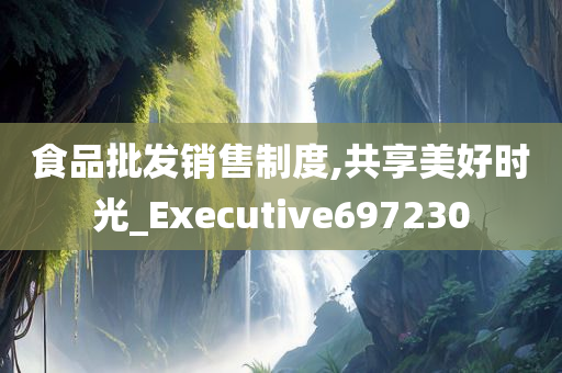 食品批发销售制度,共享美好时光_Executive697230