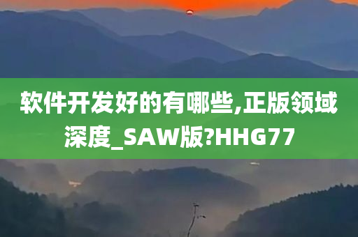 软件开发好的有哪些,正版领域深度_SAW版?HHG77