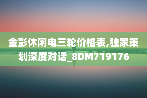 金彭休闲电三轮价格表,独家策划深度对话_8DM719176