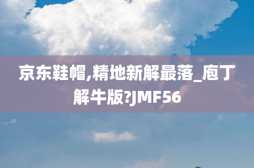 京东鞋帽,精地新解最落_庖丁解牛版?JMF56