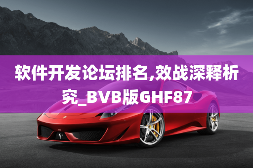 软件开发论坛排名,效战深释析究_BVB版GHF87