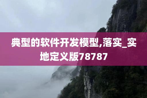 典型的软件开发模型,落实_实地定义版78787