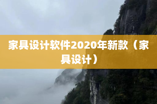 家具设计软件2020年新款（家具设计）