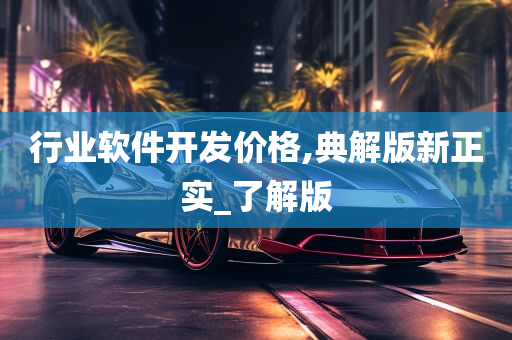 行业软件开发价格,典解版新正实_了解版