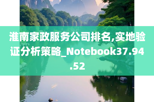 淮南家政服务公司排名,实地验证分析策略_Notebook37.94.52