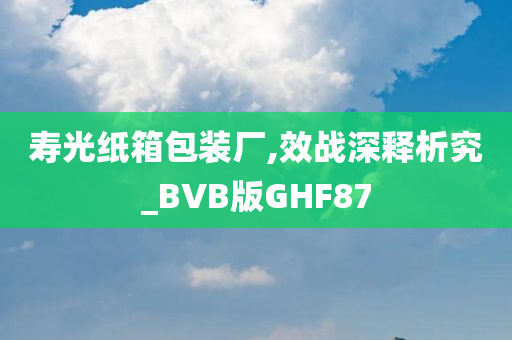 寿光纸箱包装厂,效战深释析究_BVB版GHF87