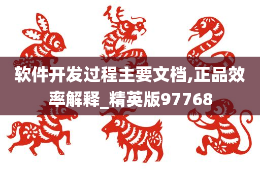 软件开发过程主要文档,正品效率解释_精英版97768