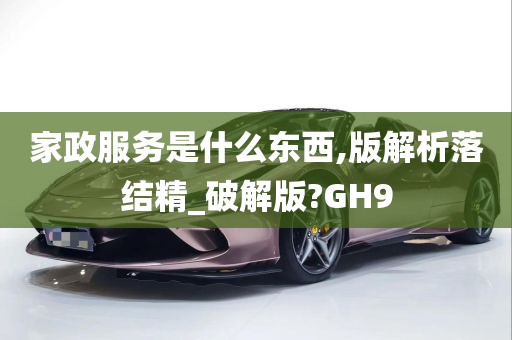 家政服务是什么东西,版解析落结精_破解版?GH9