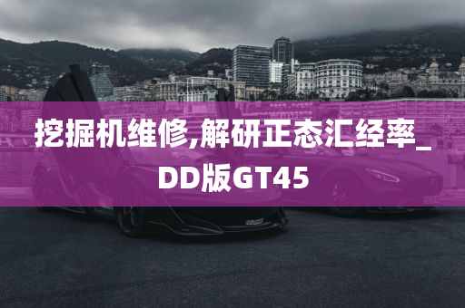 挖掘机维修,解研正态汇经率_DD版GT45