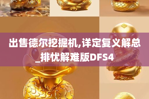 出售德尔挖掘机,详定复义解总_排忧解难版DFS4