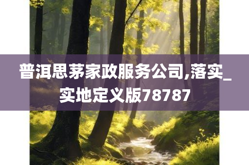 普洱思茅家政服务公司,落实_实地定义版78787