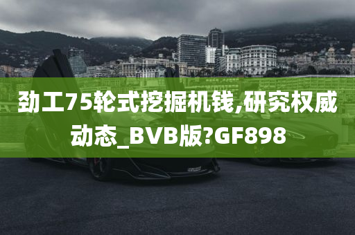 劲工75轮式挖掘机钱,研究权威动态_BVB版?GF898