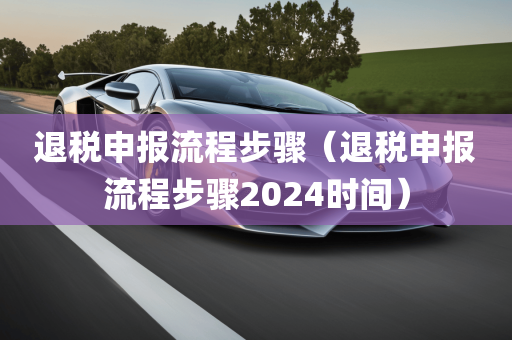 退税申报流程步骤（退税申报流程步骤2024时间）