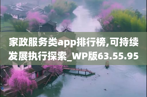 家政服务类app排行榜,可持续发展执行探索_WP版63.55.95