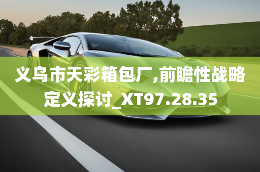 义乌市天彩箱包厂,前瞻性战略定义探讨_XT97.28.35