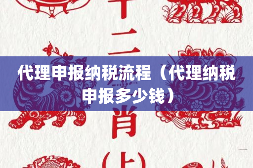 代理申报纳税流程（代理纳税申报多少钱）