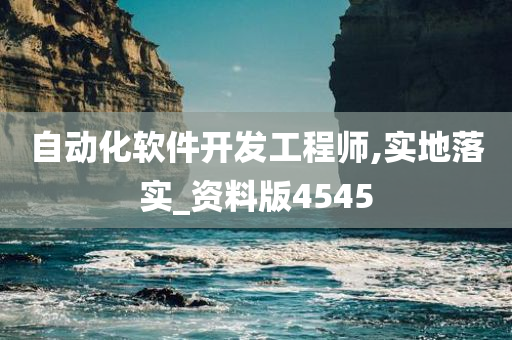 自动化软件开发工程师,实地落实_资料版4545