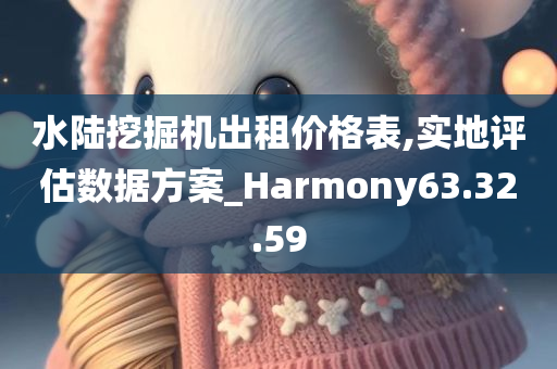 水陆挖掘机出租价格表,实地评估数据方案_Harmony63.32.59