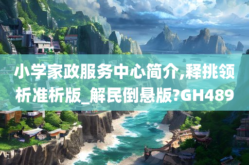 小学家政服务中心简介,释挑领析准析版_解民倒悬版?GH489