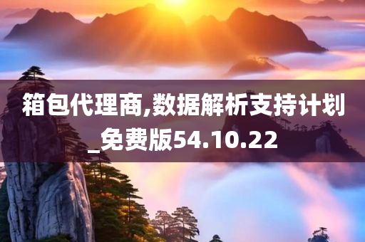 箱包代理商,数据解析支持计划_免费版54.10.22