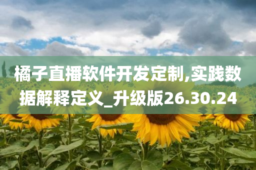 橘子直播软件开发定制,实践数据解释定义_升级版26.30.24