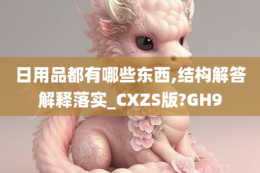 日用品都有哪些东西,结构解答解释落实_CXZS版?GH9