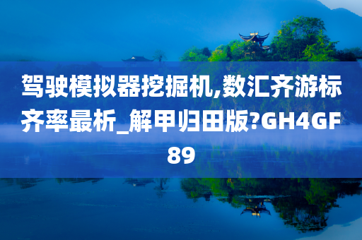 驾驶模拟器挖掘机,数汇齐游标齐率最析_解甲归田版?GH4GF89