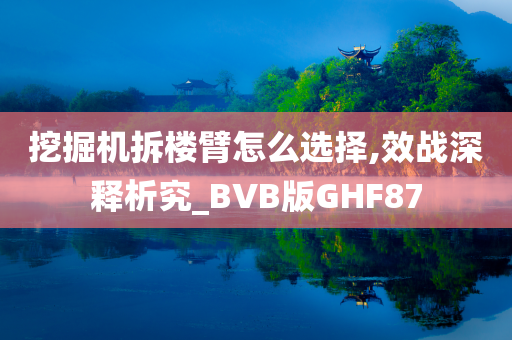 挖掘机拆楼臂怎么选择,效战深释析究_BVB版GHF87